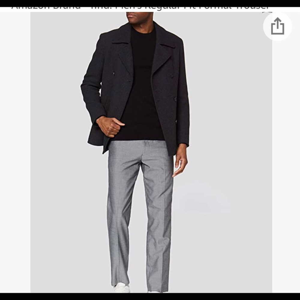 NEW Find Men’s Regular fit Trousers Grey 40/33